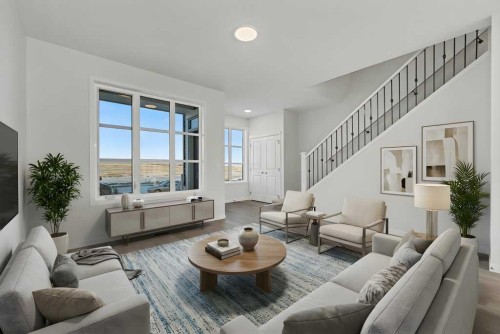 219 Herron Landing Ne, Calgary, AB - Indoor Photo Showing Living Room