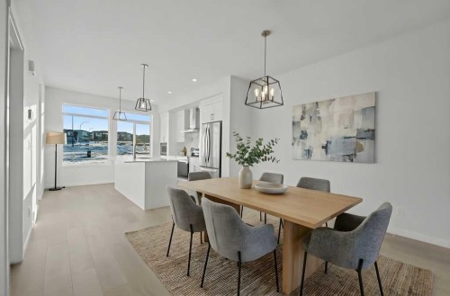 219 Herron Landing Ne, Calgary, AB - Indoor Photo Showing Dining Room