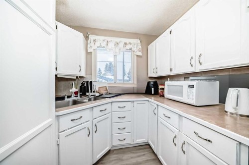 791 Penbrooke Road Se, Calgary, AB - Indoor Photo Showing Kitchen With Double Sink
