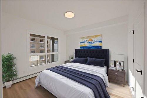 7322-1802 Mahagony Boulevard Se, Calgary, AB - Indoor Photo Showing Bedroom