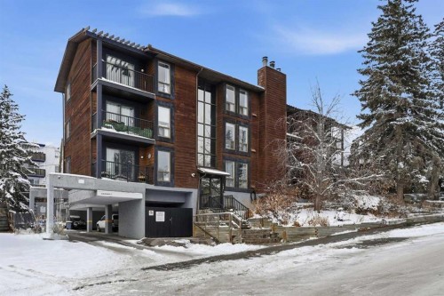 204-2611 15A Street Sw, Calgary, AB - Outdoor With Balcony With Facade