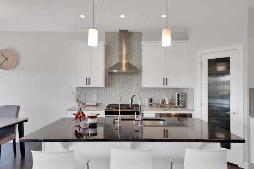 301 Sage Meadows Park Nw, Calgary, AB - Indoor Photo Showing Kitchen With Upgraded Kitchen