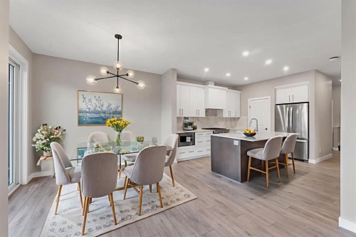 24 Corner Glen Green Ne, Calgary, AB - Indoor Photo Showing Dining Room