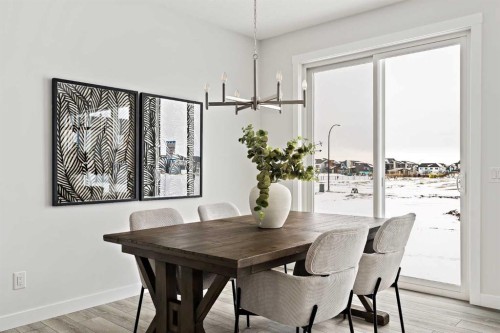 239 Creekstone Circle Sw, Calgary, AB - Indoor Photo Showing Dining Room