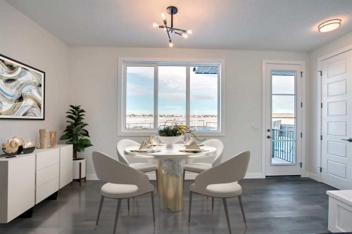 344 Waterford Boulevard, Chestermere, AB - Indoor Photo Showing Dining Room