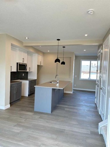 356 Waterford Boulevard, Chestermere, AB - Indoor Photo Showing Kitchen With Upgraded Kitchen