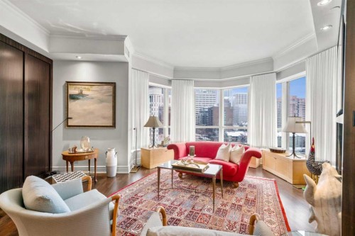804-690 Princeton Way Sw, Calgary, AB - Indoor Photo Showing Living Room