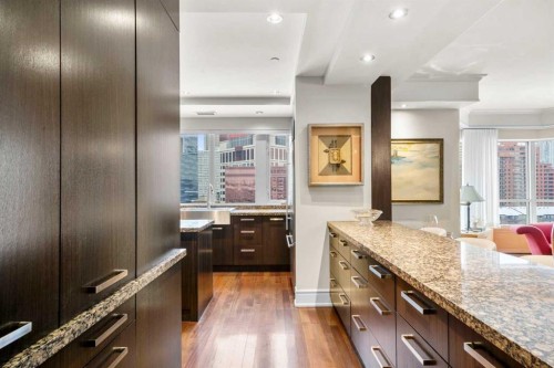 804-690 Princeton Way Sw, Calgary, AB - Indoor Photo Showing Kitchen With Upgraded Kitchen