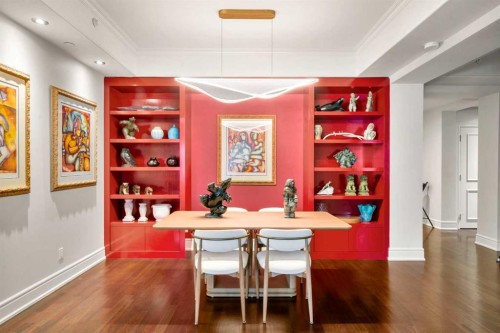 804-690 Princeton Way Sw, Calgary, AB - Indoor Photo Showing Dining Room
