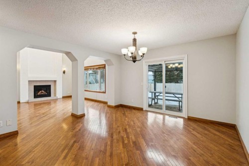 837 Applewood Drive Se, Calgary, AB - Indoor With Fireplace