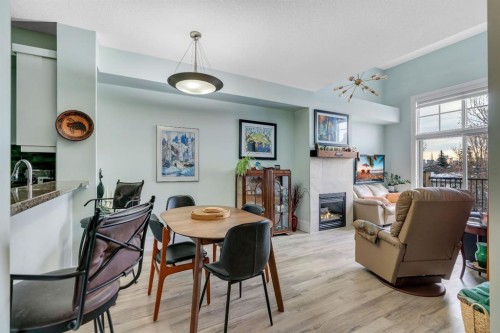 304-518 33 Street Nw, Calgary, AB - Indoor With Fireplace