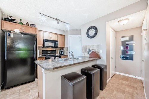 10-21 Mckenzie Towne Gate Se, Calgary, AB - Indoor Photo Showing Kitchen