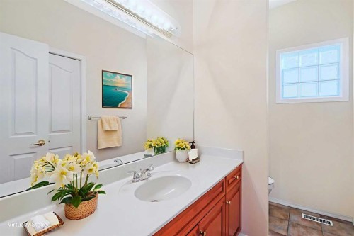 108 Hamptons Heights Nw, Calgary, AB - Indoor Photo Showing Bathroom