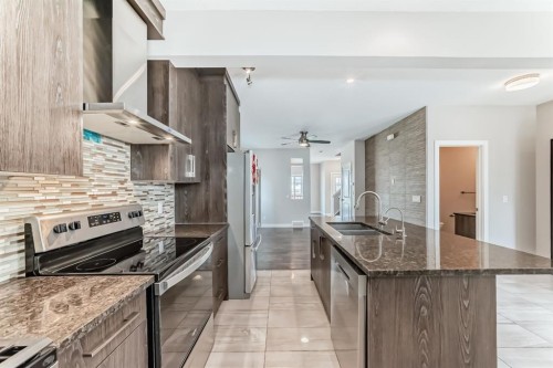 46 Panora Street Nw, Calgary, AB - Indoor Photo Showing Kitchen With Double Sink With Upgraded Kitchen