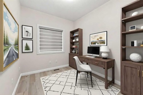 165 Canals Circle Sw, Airdrie, AB - Indoor Photo Showing Office