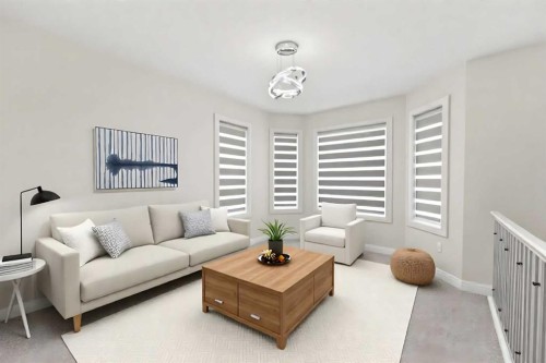 165 Canals Circle Sw, Airdrie, AB - Indoor Photo Showing Living Room