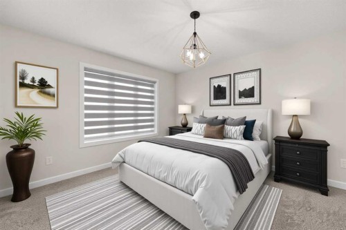 165 Canals Circle Sw, Airdrie, AB - Indoor Photo Showing Bedroom