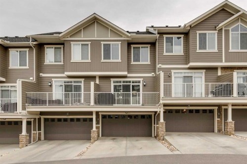 659 Evanston Manor Nw, Calgary, AB - Outdoor With Balcony With Facade