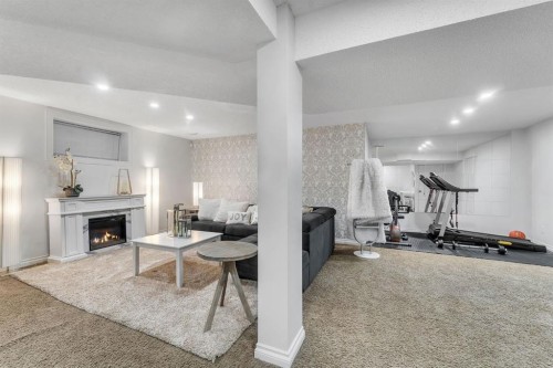 149 West Creek Boulevard, Chestermere, AB - Indoor With Fireplace