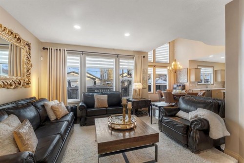 149 West Creek Boulevard, Chestermere, AB - Indoor Photo Showing Living Room