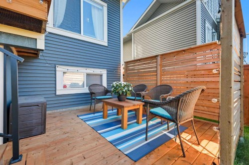 166 Fireside Bend, Cochrane, AB - Outdoor With Deck Patio Veranda With Exterior