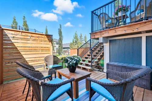 166 Fireside Bend, Cochrane, AB - Outdoor With Deck Patio Veranda With Exterior