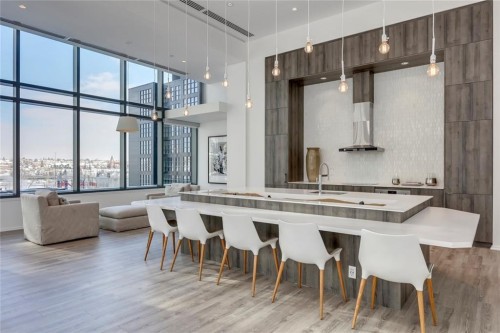 1107-615 6 Avenue Se, Calgary, AB - Indoor Photo Showing Dining Room