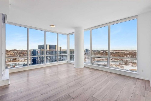 1107-615 6 Avenue Se, Calgary, AB - Indoor Photo Showing Living Room