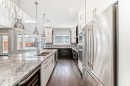230 37 Street Nw, Calgary, AB  - Indoor Photo Showing Kitchen With Double Sink With Upgraded Kitchen 