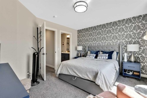 3675 Cornerstone Boulevard Ne, Calgary, AB - Indoor Photo Showing Bedroom