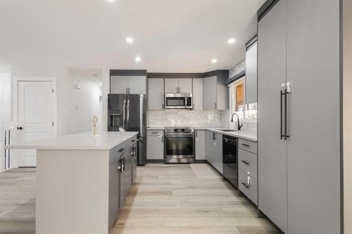 255 Rundleridge Drive Ne, Calgary, AB - Indoor Photo Showing Kitchen With Stainless Steel Kitchen With Upgraded Kitchen