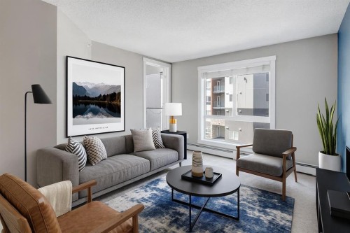514-20 Kincora Glen Park Nw, Calgary, AB - Indoor Photo Showing Living Room