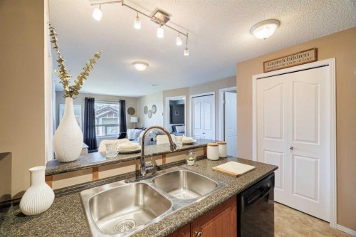 3418-60 Panatella Street Nw, Calgary, AB - Indoor Photo Showing Kitchen With Double Sink