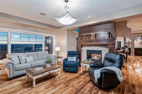 30 Cranridge Heights Se, Calgary, AB - Indoor Photo Showing Living Room With Fireplace