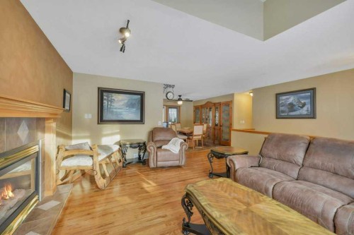 25-41124 Range Road 282, Rural Lacombe County, AB - Indoor Photo Showing Living Room With Fireplace