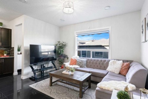 40 Cornerstone Avenue Ne, Calgary, AB - Indoor Photo Showing Living Room