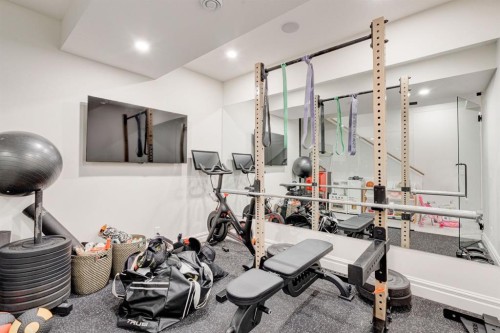 2810 26 St, Calgary, AB - Indoor Photo Showing Gym Room