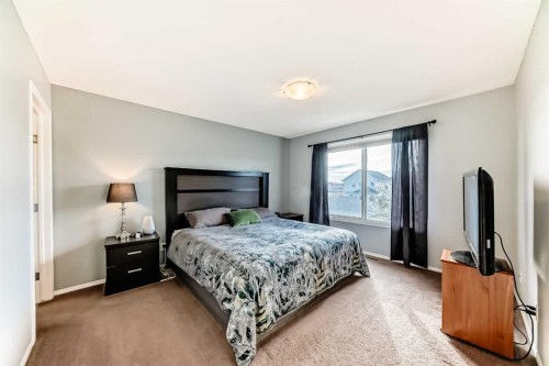 1809 Baywater Gardens Sw, Airdrie, AB - Indoor Photo Showing Bedroom