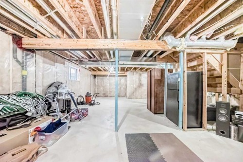 1809 Baywater Gardens Sw, Airdrie, AB - Indoor Photo Showing Basement