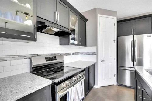 76 Cityscape Grove Ne, Calgary, AB - Indoor Photo Showing Kitchen With Stainless Steel Kitchen With Upgraded Kitchen
