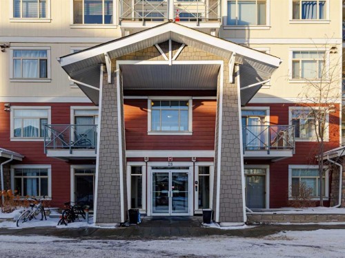305-28 Auburn Bay Link Se, Calgary, AB - Outdoor With Balcony With Facade