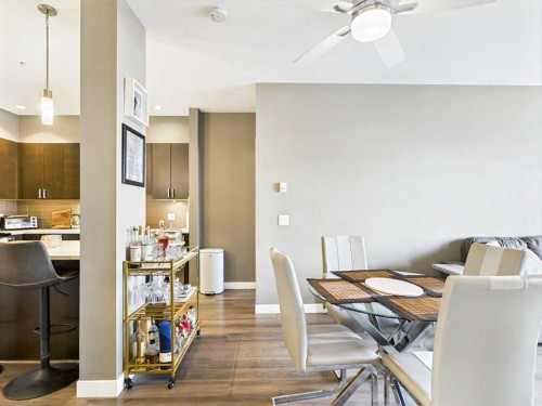 305-28 Auburn Bay Link Se, Calgary, AB - Indoor Photo Showing Dining Room