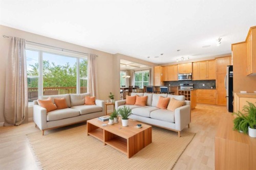 155 Autumn Close Se, Calgary, AB - Indoor Photo Showing Living Room