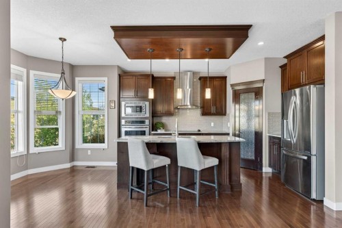 145 Sage Meadows Circle Nw, Calgary, AB - Indoor Photo Showing Kitchen With Stainless Steel Kitchen With Upgraded Kitchen