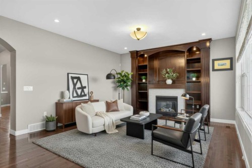 145 Sage Meadows Circle Nw, Calgary, AB - Indoor With Fireplace