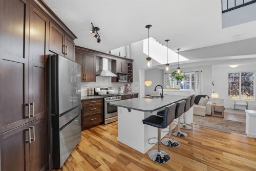 141 Auburn Crest Green Se, Calgary, AB - Indoor Photo Showing Kitchen With Stainless Steel Kitchen With Upgraded Kitchen