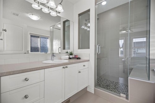 411 River Heights Crescent, Cochrane, AB - Indoor Photo Showing Bathroom