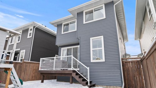 411 River Heights Crescent, Cochrane, AB - Outdoor With Deck Patio Veranda With Exterior