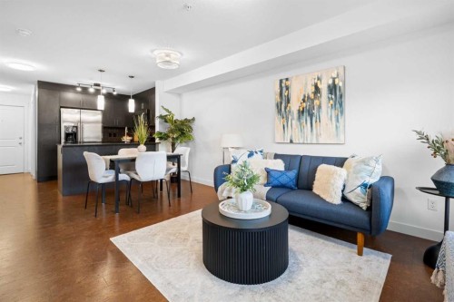 4108-240 Skyview Ranch Road Ne, Calgary, AB - Indoor Photo Showing Living Room