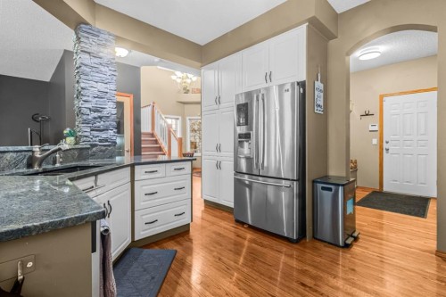 18352 Chaparral Street Se, Calgary, AB - Indoor Photo Showing Kitchen With Upgraded Kitchen